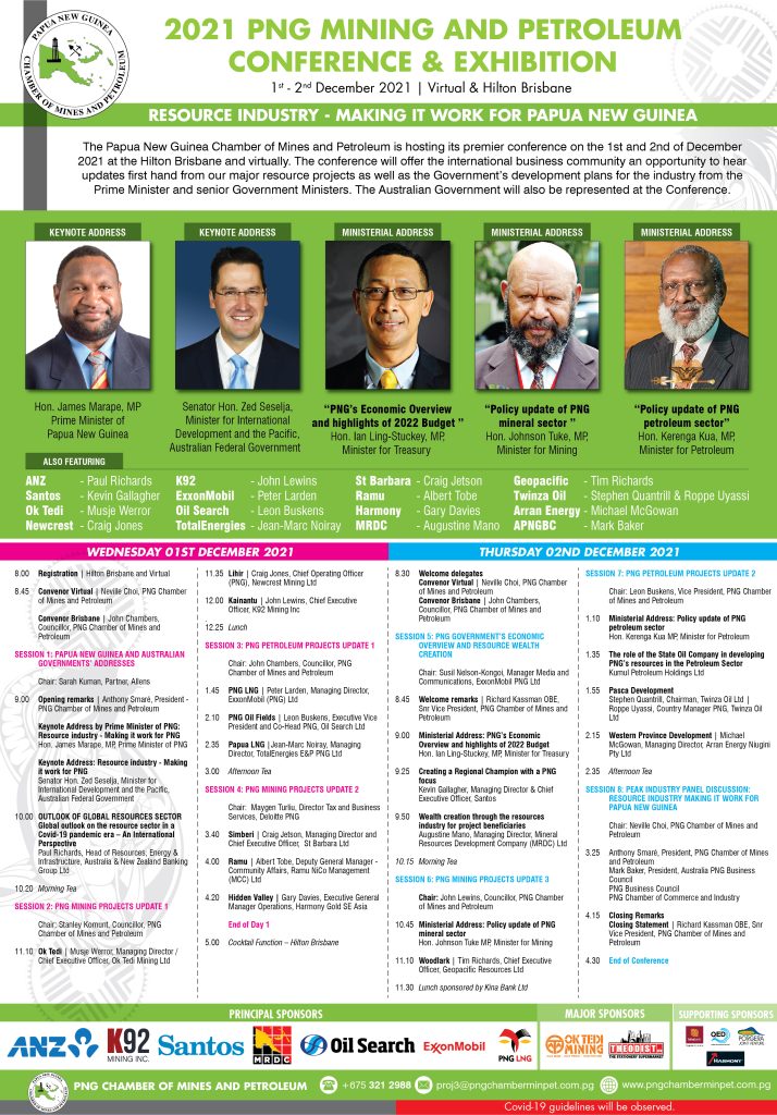 2021 PNG Mining and Petroleum Conference Advertorial