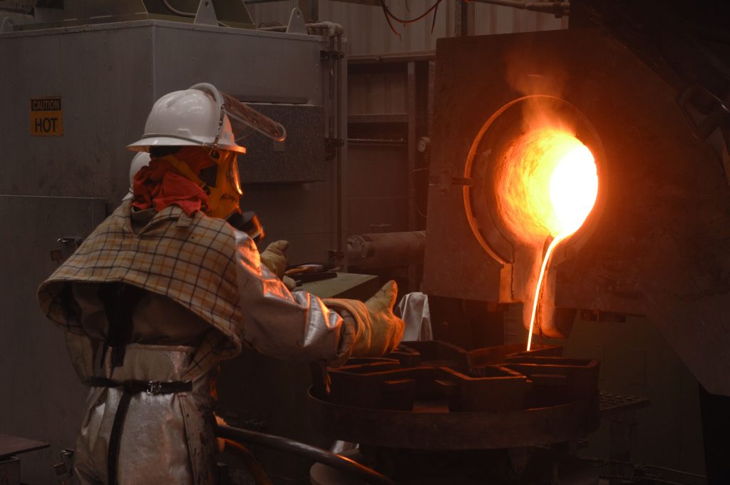 Gold Pour at Lihir Gold Mine in PNG. File pic (C)ROCKY ROE
