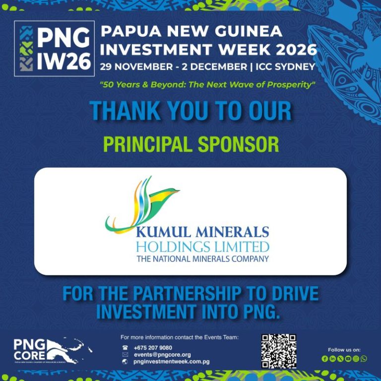 PNG Investment Week 2026 thanks Principal Sponsor Kumul Minerals Holdings Limited